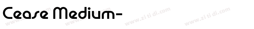 Cease Medium字体转换